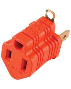 GE 14404 Polarized Grounding Adapter Plug, 2 pk